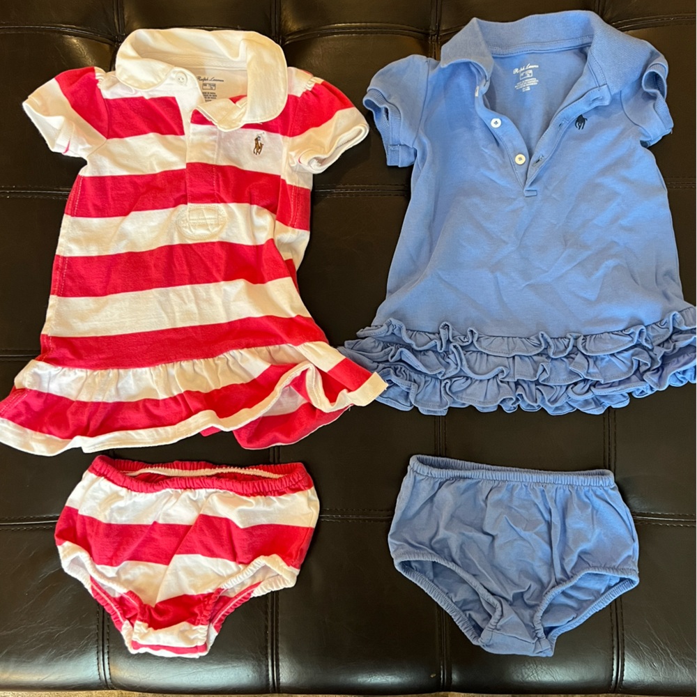 Polo Ralph Lauren puffed sleeve polo dress bundle